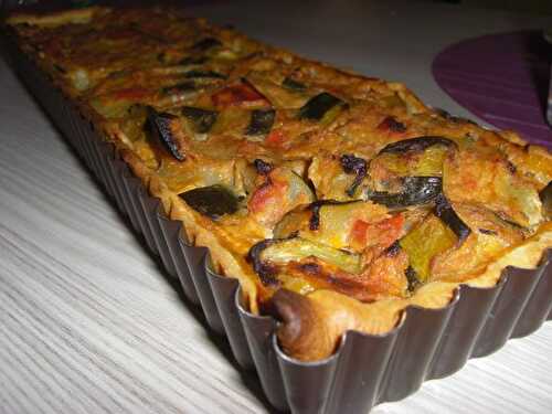 Tarte aux courgettes froides