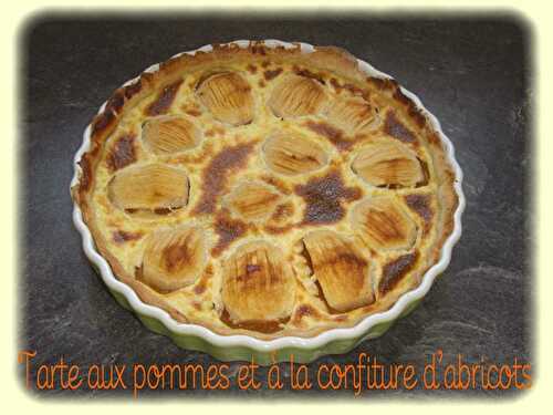 Tarte aux pommes et à la confiture d'abricots