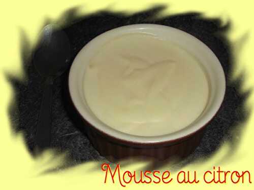 Mousse au citron