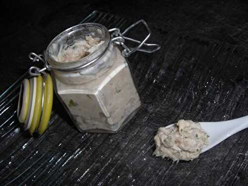 Rillettes de thon au basilic