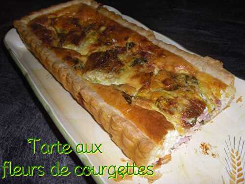 Tarte aux fleurs de courgettes