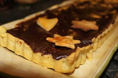 Tarte de Noël au chocolat et épices