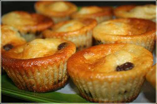 Petits cakes au fromage blanc et aux pépites de chocolat