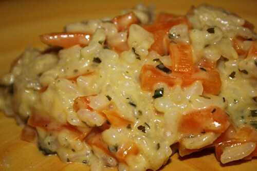 Risotto à la carotte et à l'orange