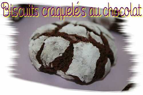 Biscuits craquelés au chocolat