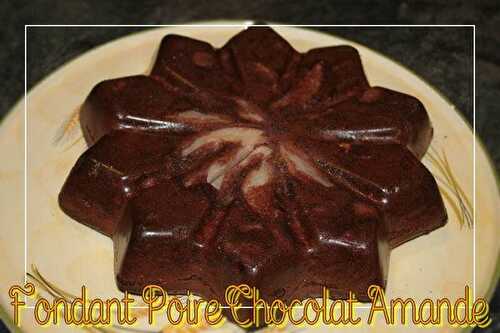 Fondant Poire Chocolat Amande