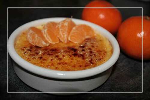 Crème brûlée à la mandarine