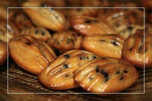 Mini madeleines à la clémentine et aux pépites de chocolat