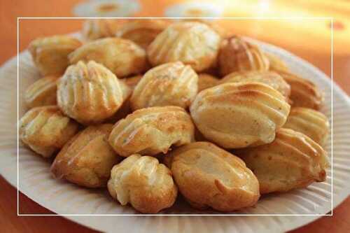 Mini madeleines aux asperges et au Boursin