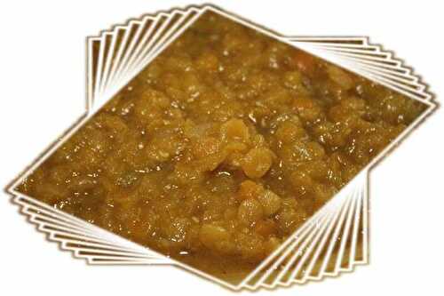 Dahl de lentilles corail au curry