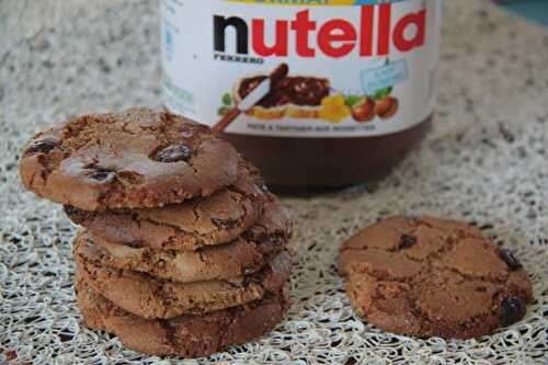 Cookies au chocolat et au Nutella
