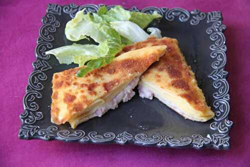 Crêpes panées au jambon et à la béchamel