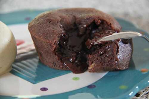 Moelleux au chocolat, coeur coulant (recette Tupperware)