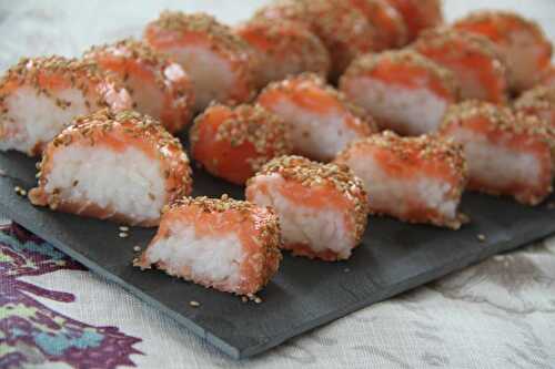 Makis de saumon au sésame