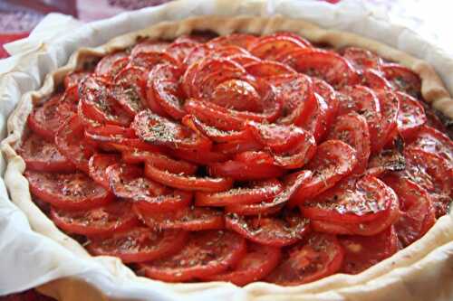 Tartes aux tomates et oignons confits