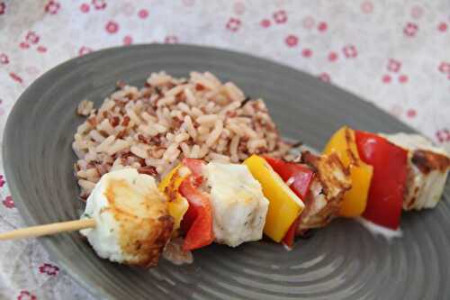 Brochettes de poisson au lait de coco