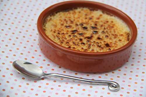 Crème brûlée à la vanille