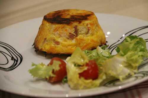 Flans aux carottes et aux lardons (recette Tupperware)