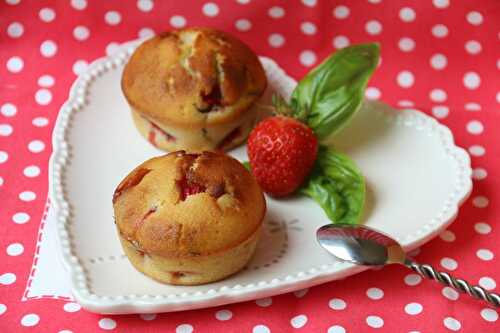 Muffins Fraises Basilic