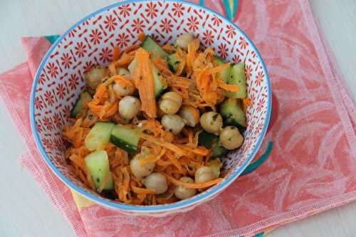 Salade de pois chiches et carottes