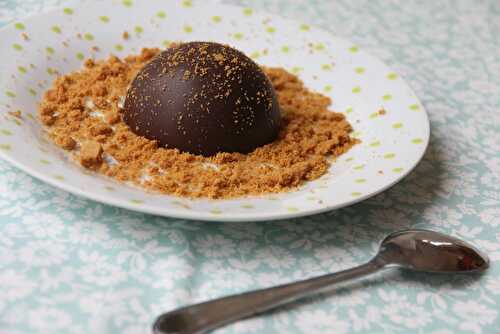 Dômes chocolat noir et Speculoos (recette Tupperware)