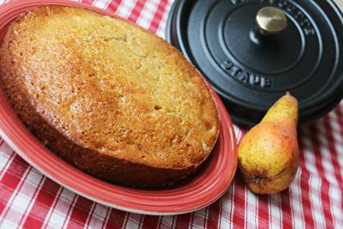 Gâteau cocotte aux poires