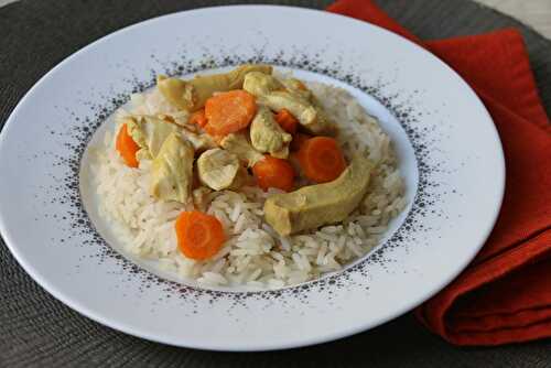 Poulet aux carottes - sauce au curry (au Cookeo)