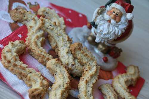 Spritzbredele à la noisette (Bredeles de Noël)