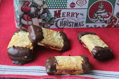 Bâtonnets amandes et chocolat (Bredele - Petits gâteaux de Noël)