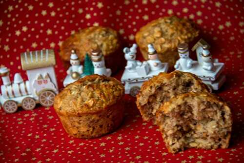 Muffins Banane, Orange et noix