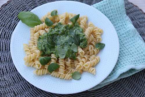 Pesto aux herbes et parmesan végan (au Thermomix ou sans)