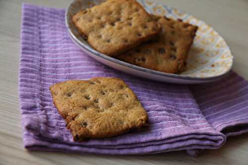 Biscuits à la farine de châtaigne et aux pépites de chocolat