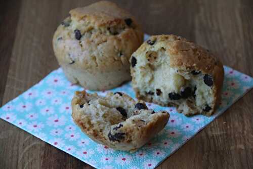 Muffins à la noix de coco et aux pépites de chocolat (au Thermomix ou sans)