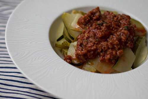 Courgettes bolognaises