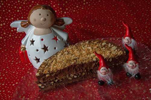 Gâteau crousti-fondant chocolat-poire