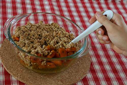 Crumble de carottes épicées