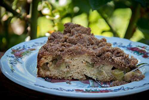 Gâteau Streussel à la Rhubarbe