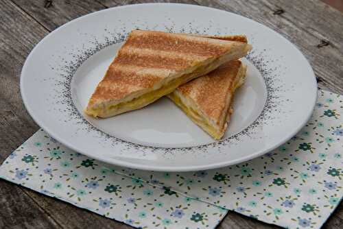 Croque-monsieur aux courgettes et au bacon