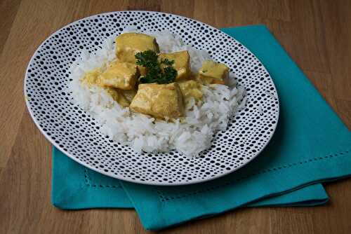 Curry de saumon au lait de coco