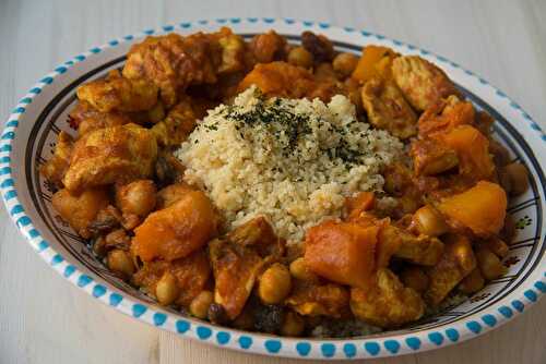 Tajine de poulet à la courge