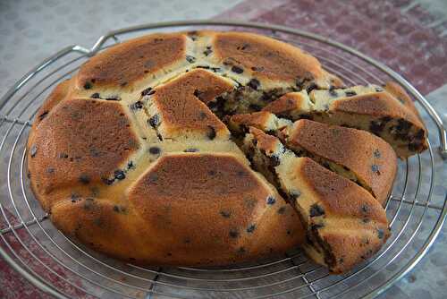 Cake au fromage blanc et aux pépites de chocolat