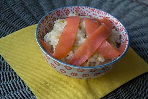 Risotto au poireau et au saumon fumé (au Thermomix ou sans)