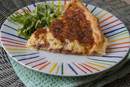 Quiche au Bacon, Cheddar et Comté