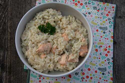 Risotto au saumon (au Cookeo)