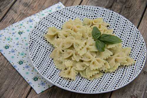 Farfalles à la crème de courgette (au Thermomix ou sans)