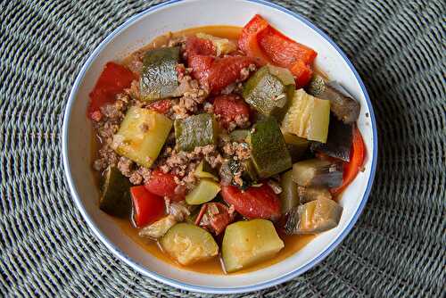 Ratatouille bolognaise au Cookeo