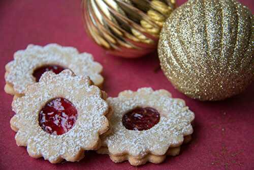 Sablés Linzer à la framboise (Bredeles 2019)