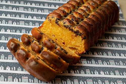 Cake à l'orange et aux pépites de chocolat