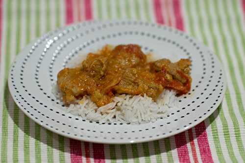 Emincé de veau au curry et à la pomme