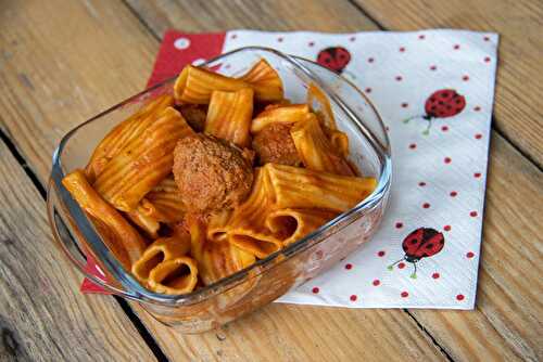 Pâtes aux boulettes de viandes (Cookeo)